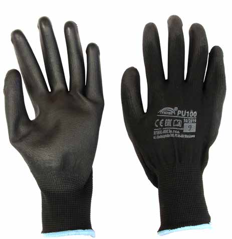 Manusi de protectie din nylon acoperite partial PU - MOST PU100