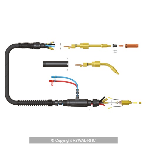 Pistolet automat MIG-MAG MOST AT501 gat 45° - obrazek 2