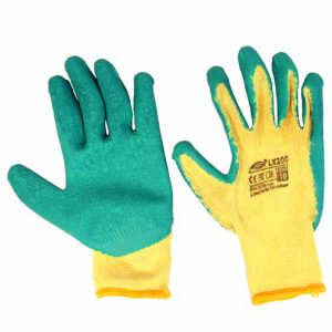 Manusi tricotate policoton - Palma cu strat de protectie latex - MOST LX200