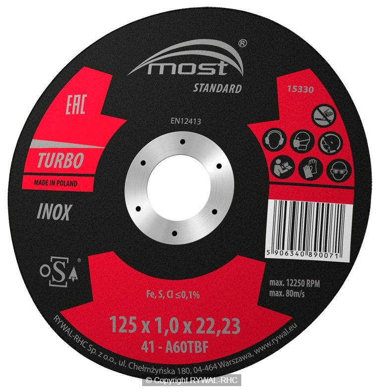 Disc MOST STANDARD INOX
