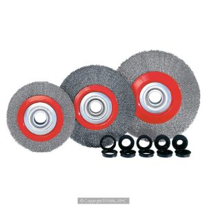 Sârmă sertizată, perii pentru roți, cu orificiu de arboră 32 mm*